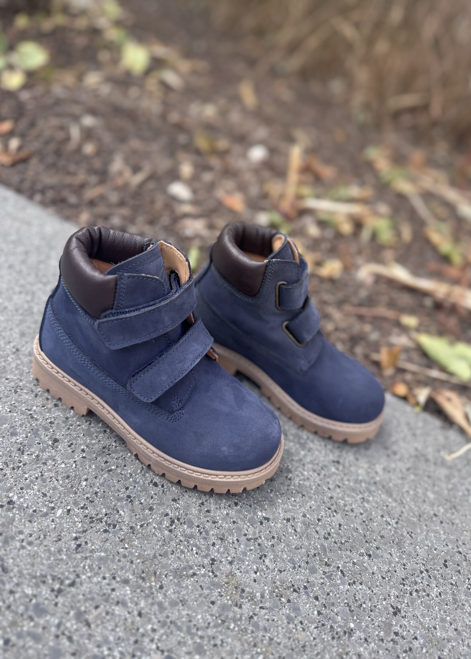 Ocra 663 bottine nabuk oceano cioccolato