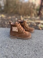 Bana & Co 36232010 enkellaarsje velour cognac