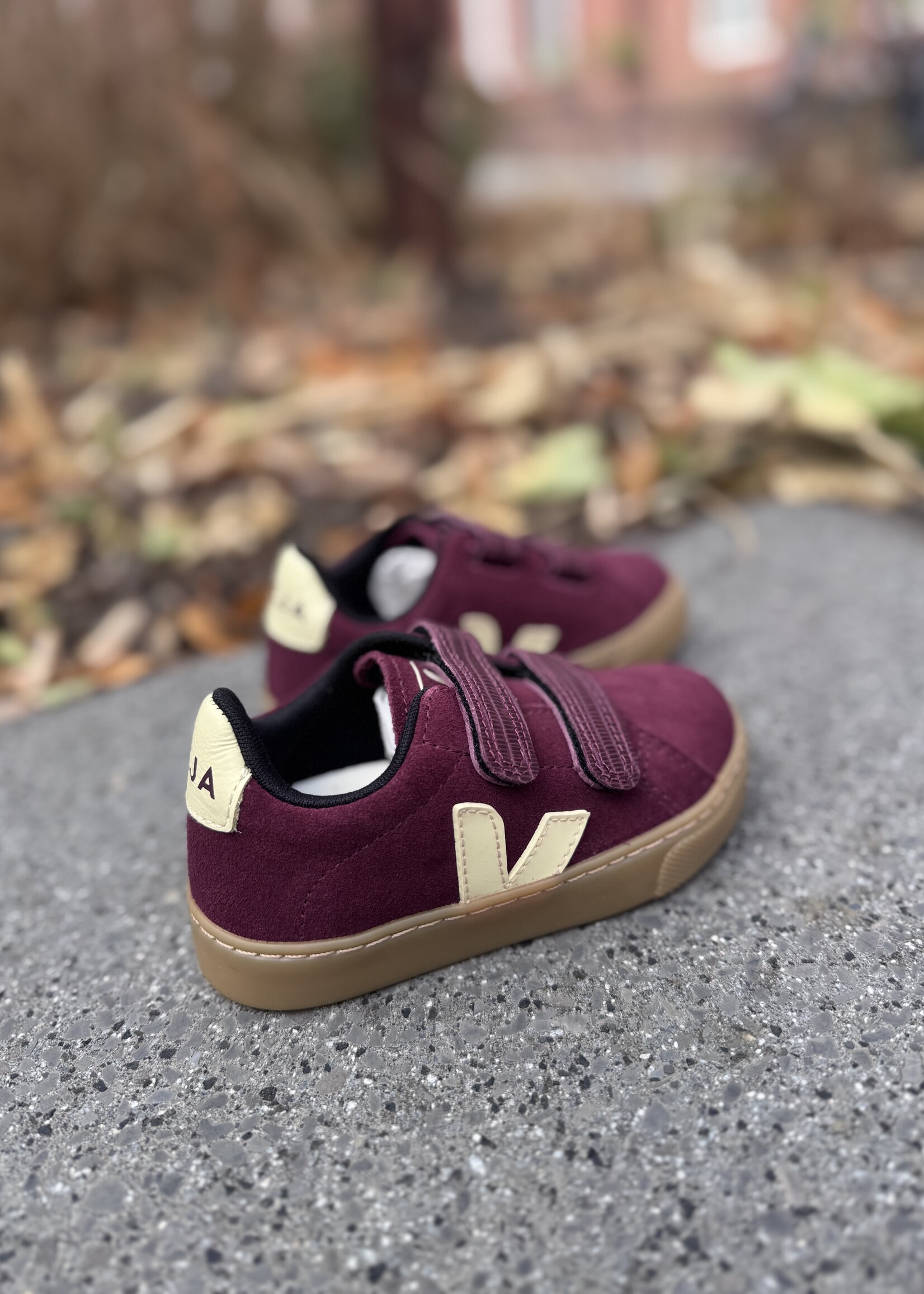 VEJA small esplar suede amarante sun