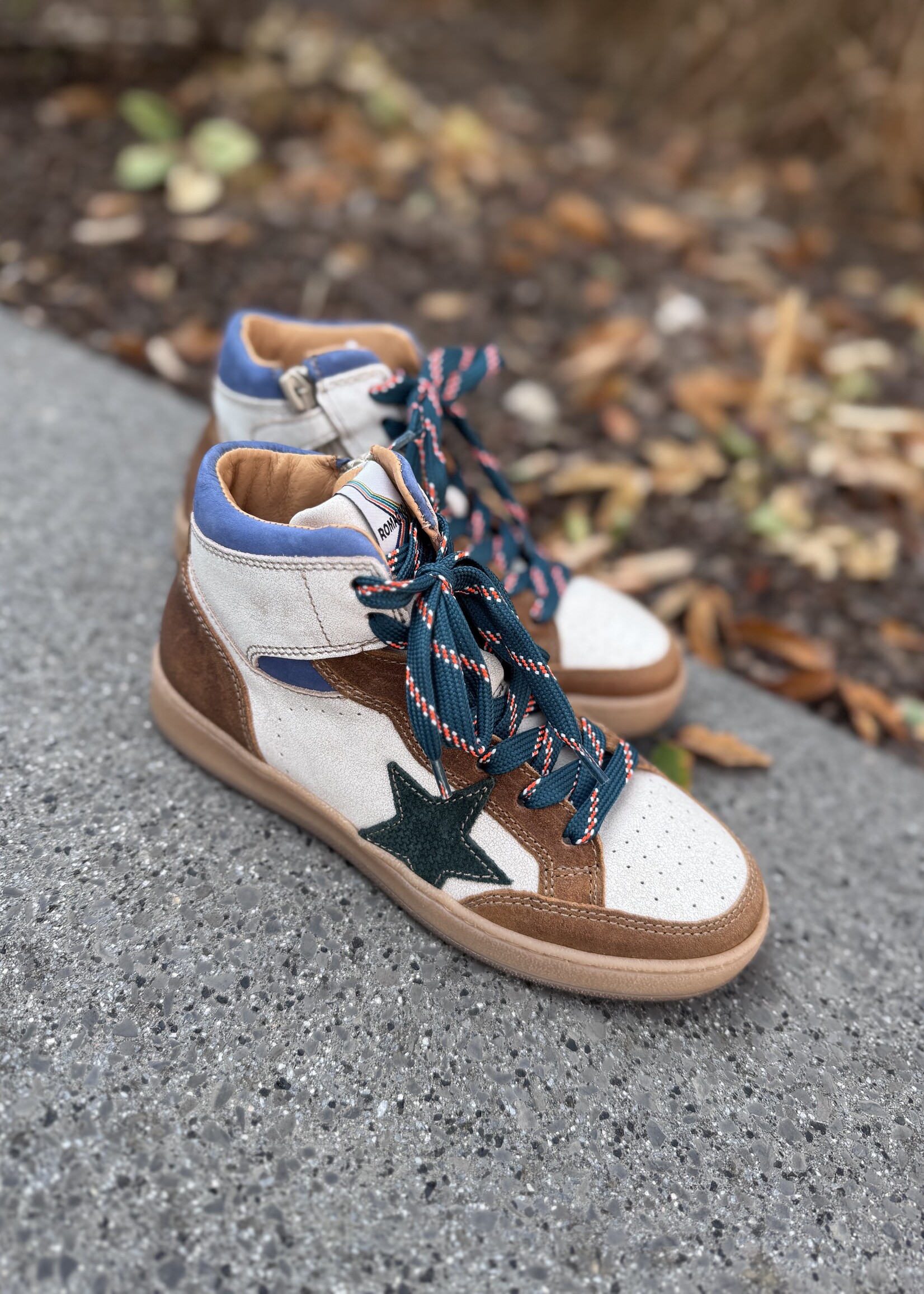 Romagnoli 9819R026 sneaker sparta cuoio bianco