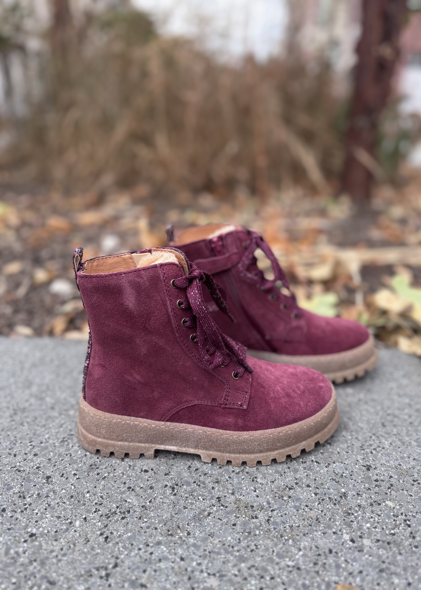 Romagnoli 9512R052 enkellaarsje velour vino