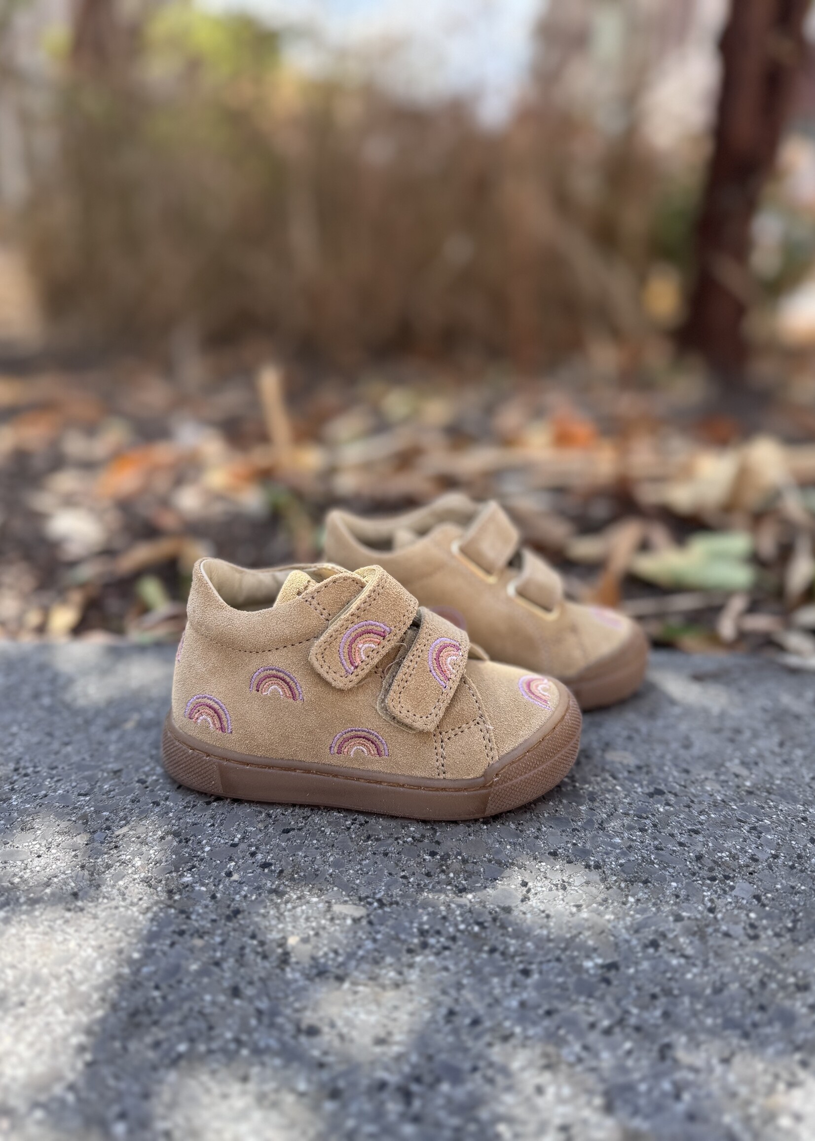 Falcotto  snopes embr rainbow suede sand