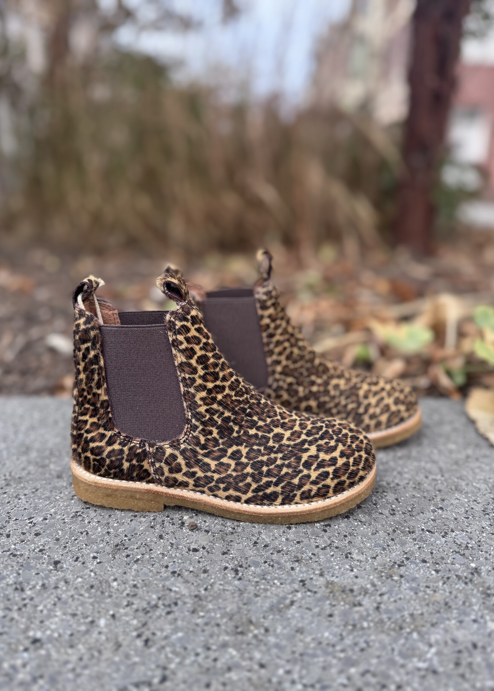 Angulus 2192-206 chelsea boot mini leo pony brown