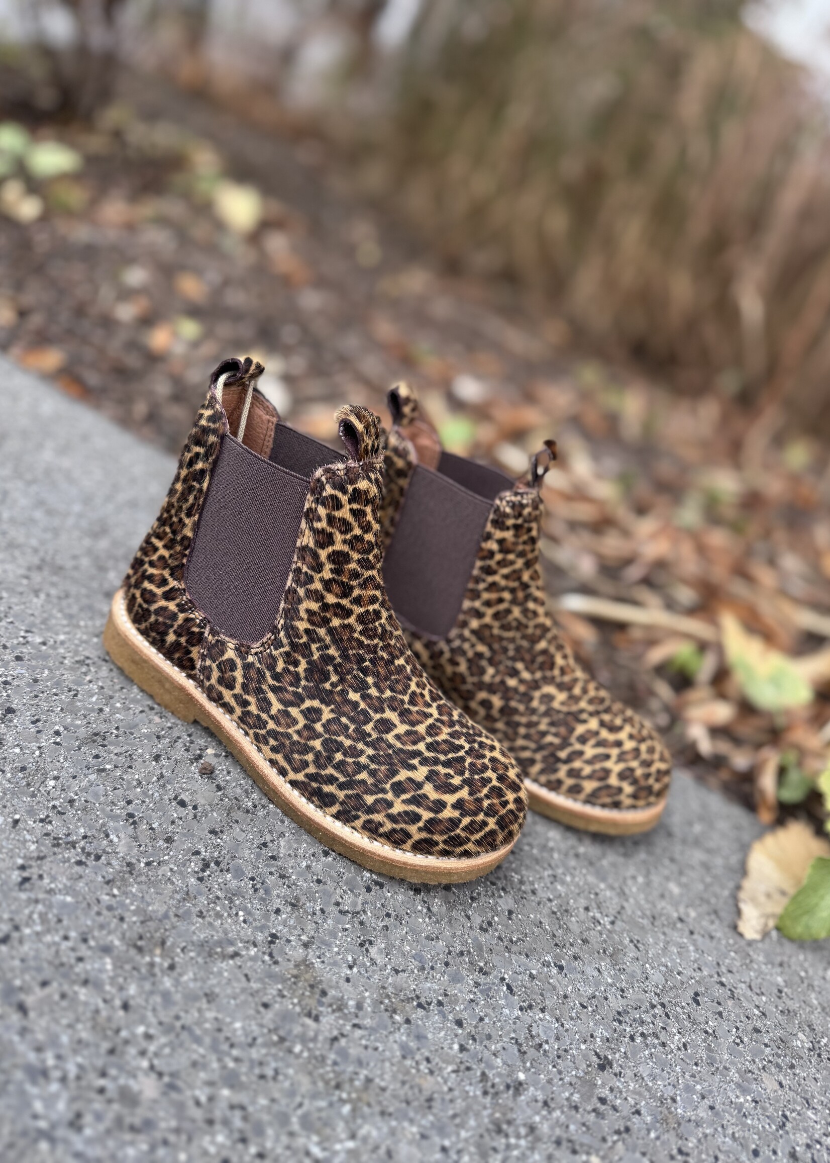 Angulus 2192-206 chelsea boot mini leo pony brown