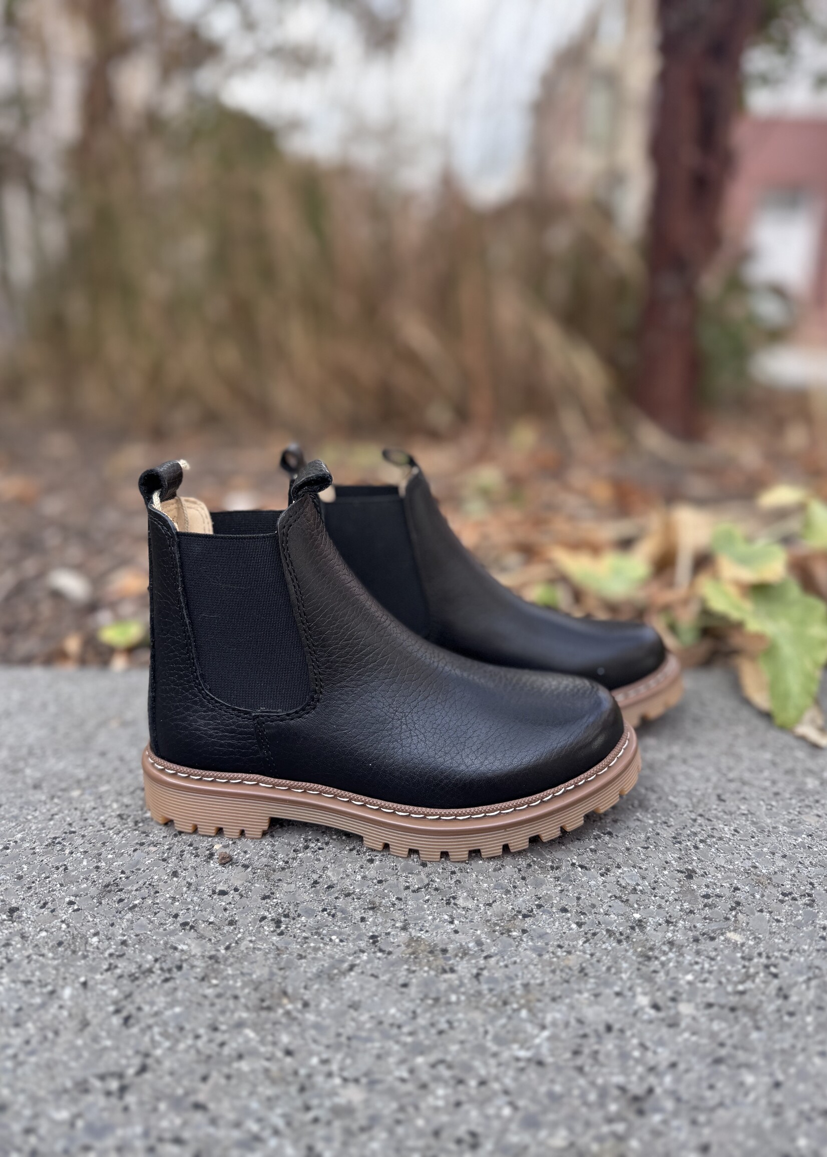Angulus 2192-401 chunky chelsea boot black