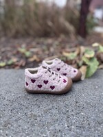 Naturino cocoon embr love fur curly cipria berry red