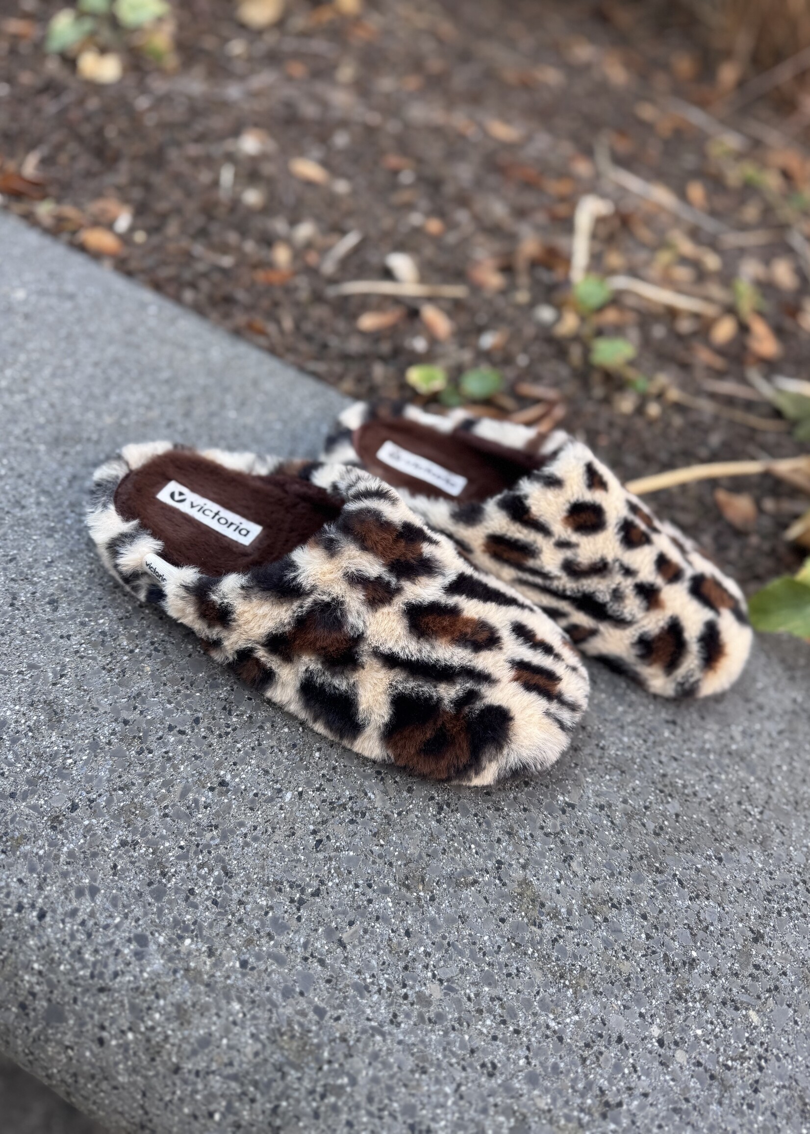 Victoria pantoffel 1081126 norte animal print crema