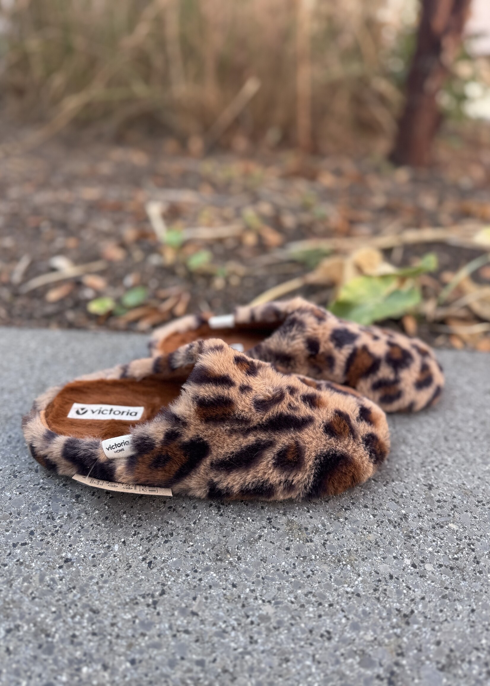 Victoria pantoffel 1081126 norte animal print camel