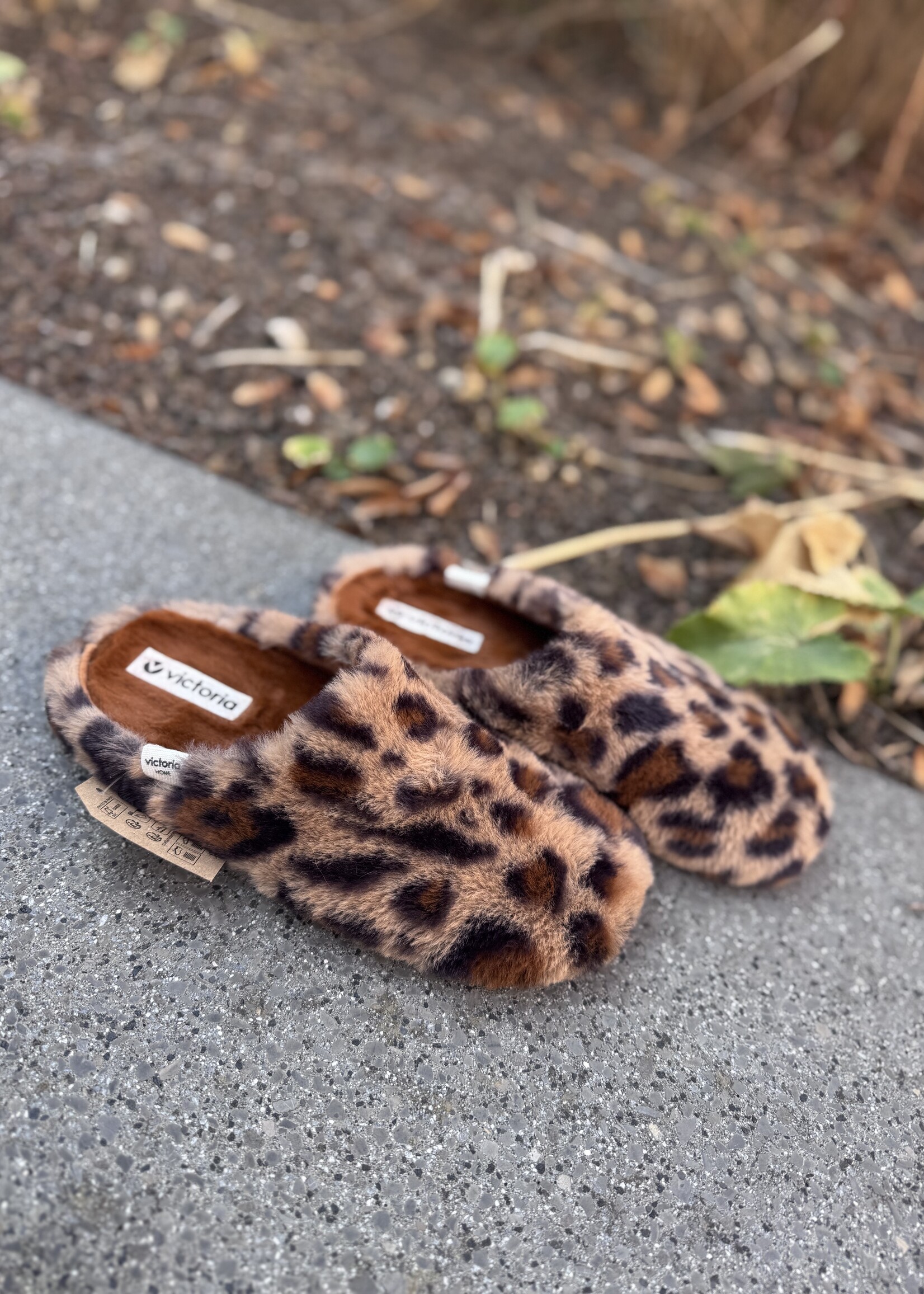 Victoria pantoffel 1081126 norte animal print camel
