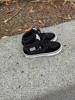 Vans half cab elastic lace suede black white
