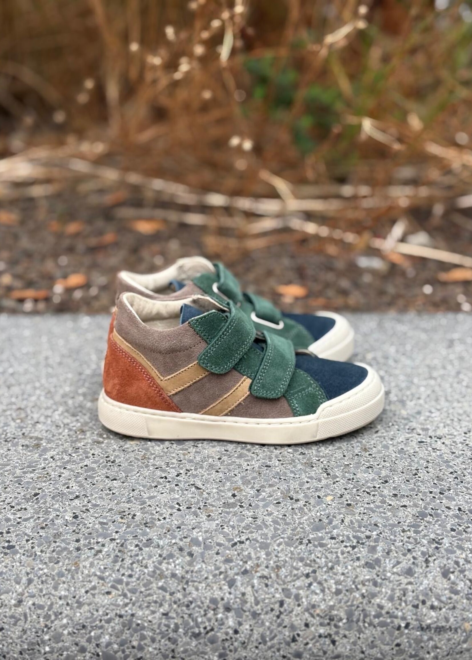 Falcotto carist suede wax mud navy