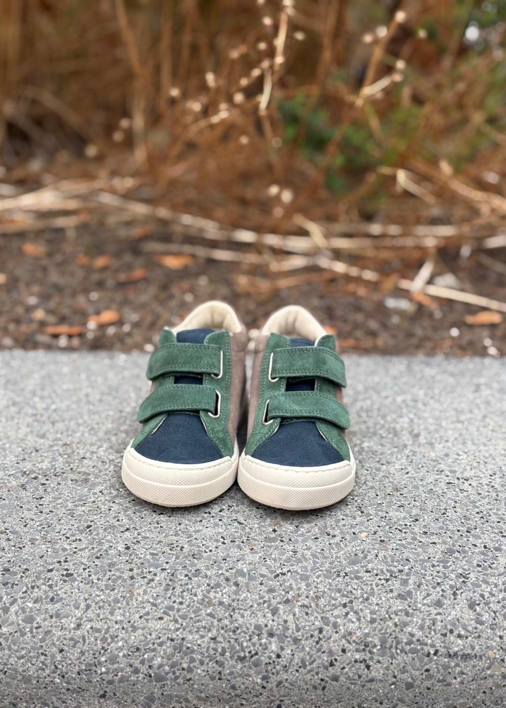 Falcotto carist suede wax mud navy