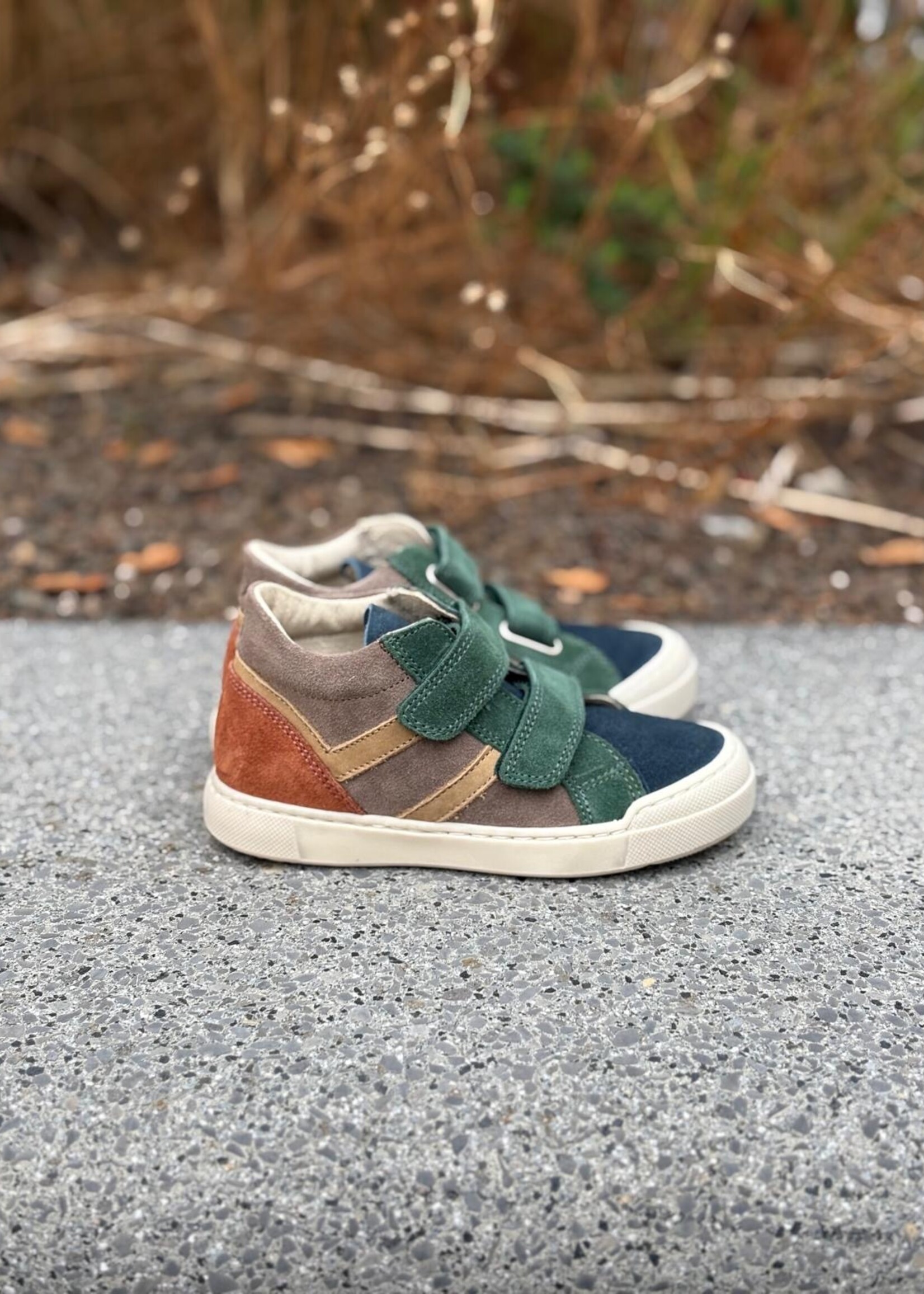 Falcotto carist suede wax mud navy