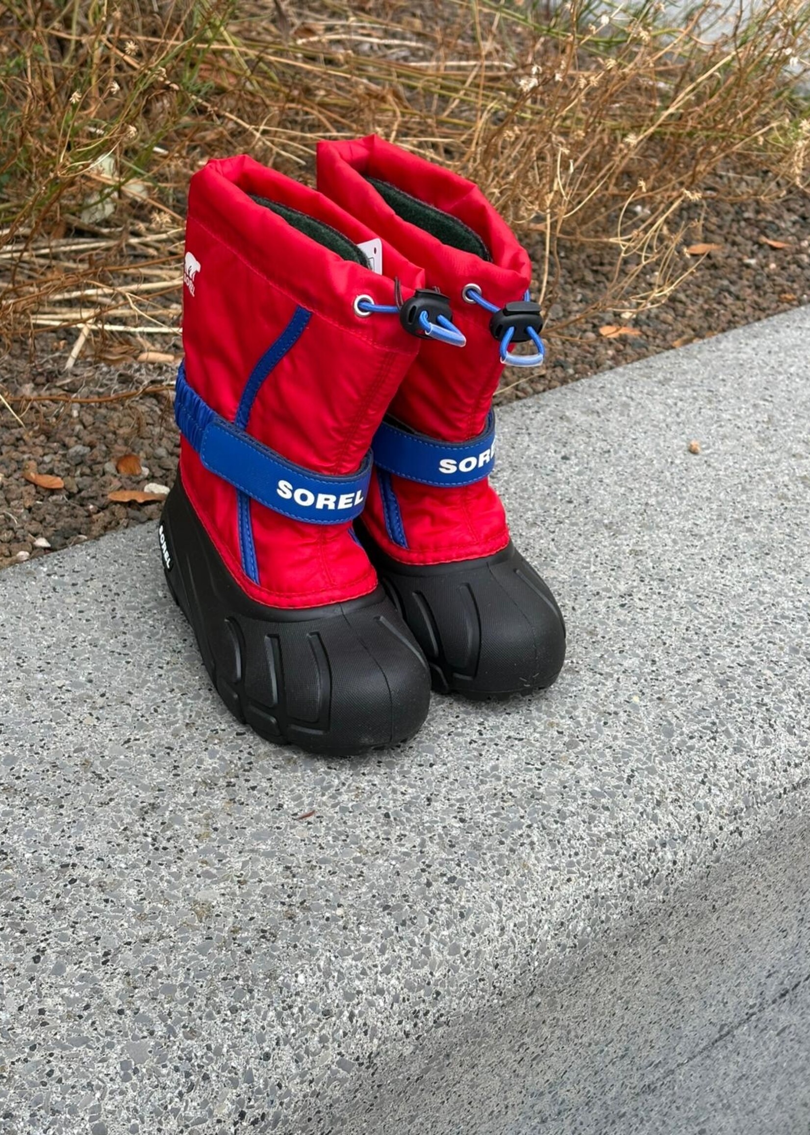 Sorel little kids flurry red azul