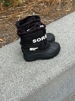 Sorel kids snow commander black sea salt