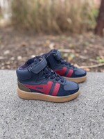 Gola Talon trainer navy/deep red/khaki/gum