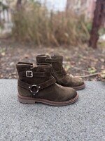 Pom d'api sister boots austin velours militaire