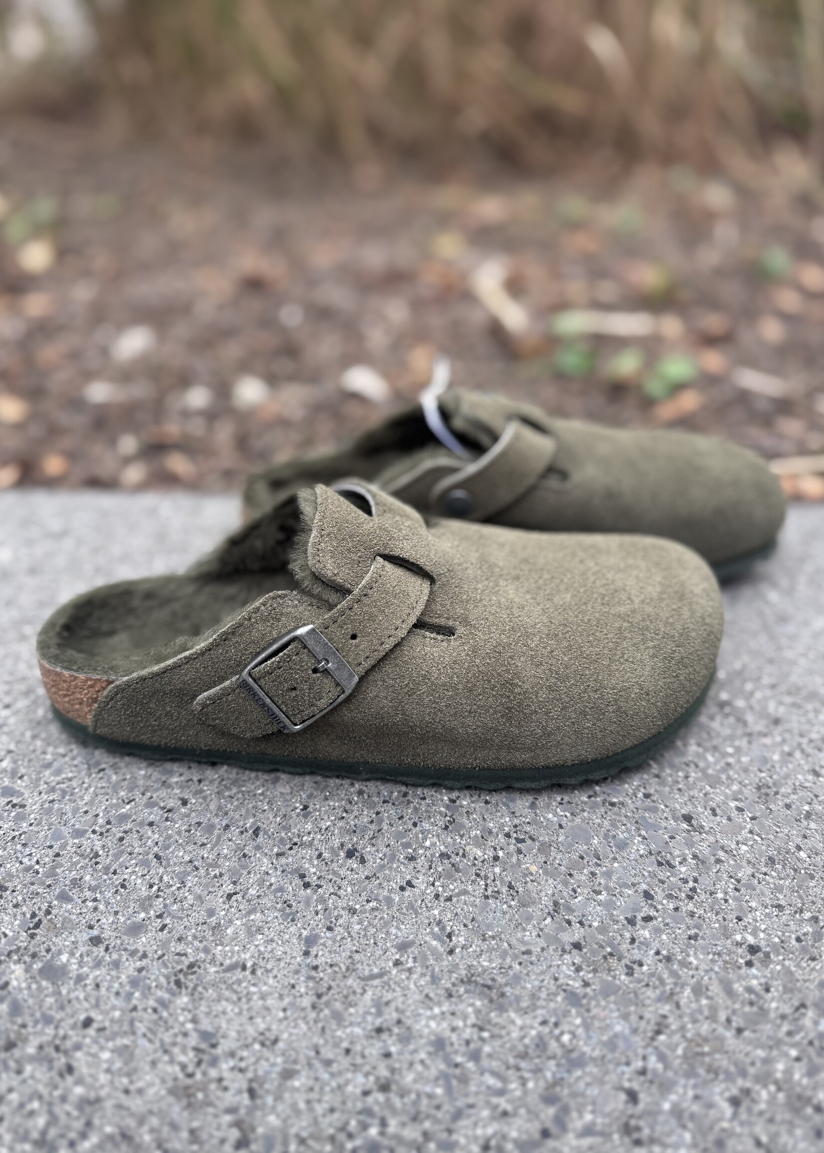 Birkenstock boston shearling leve thyme laf