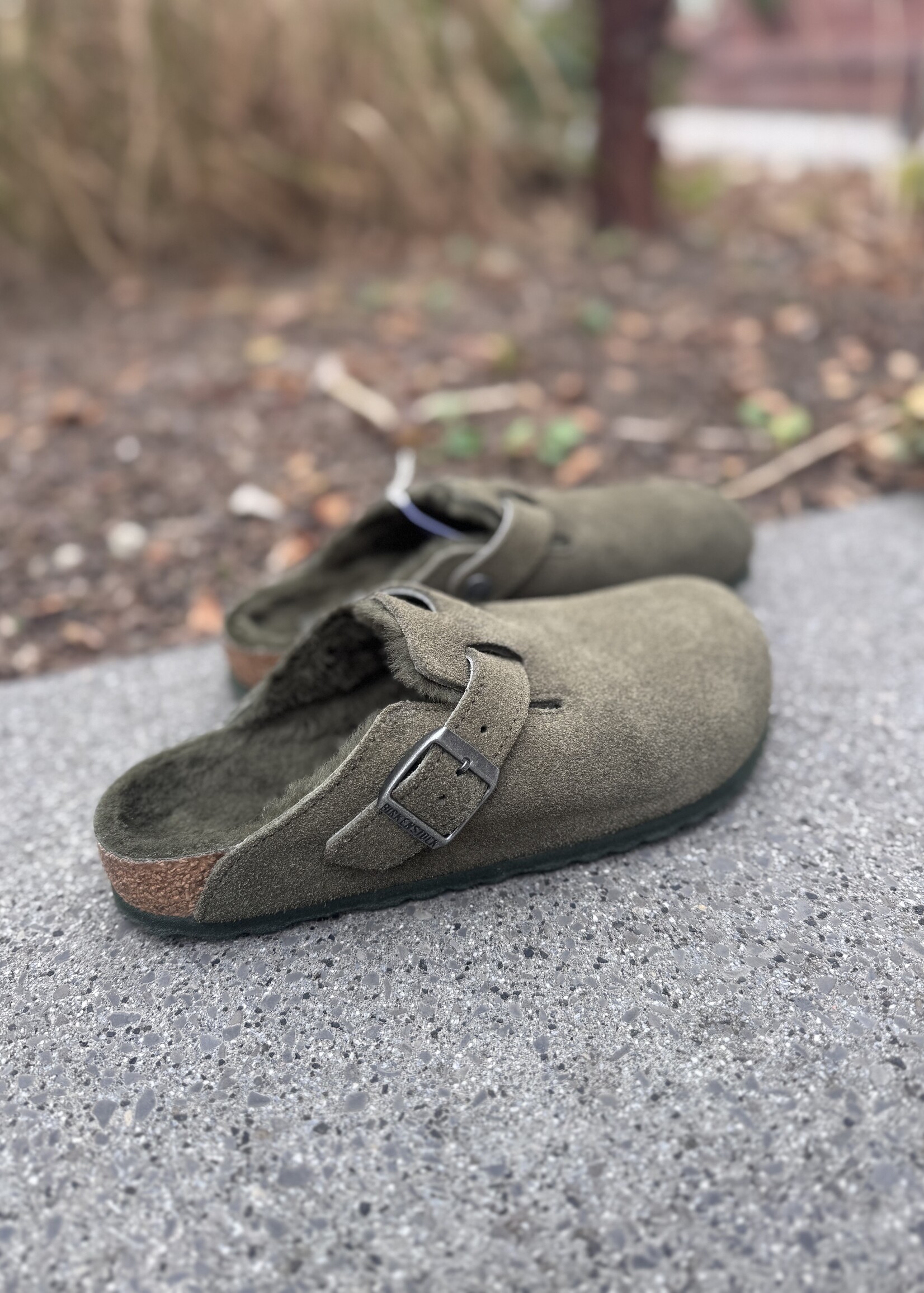 Birkenstock boston shearling leve thyme laf