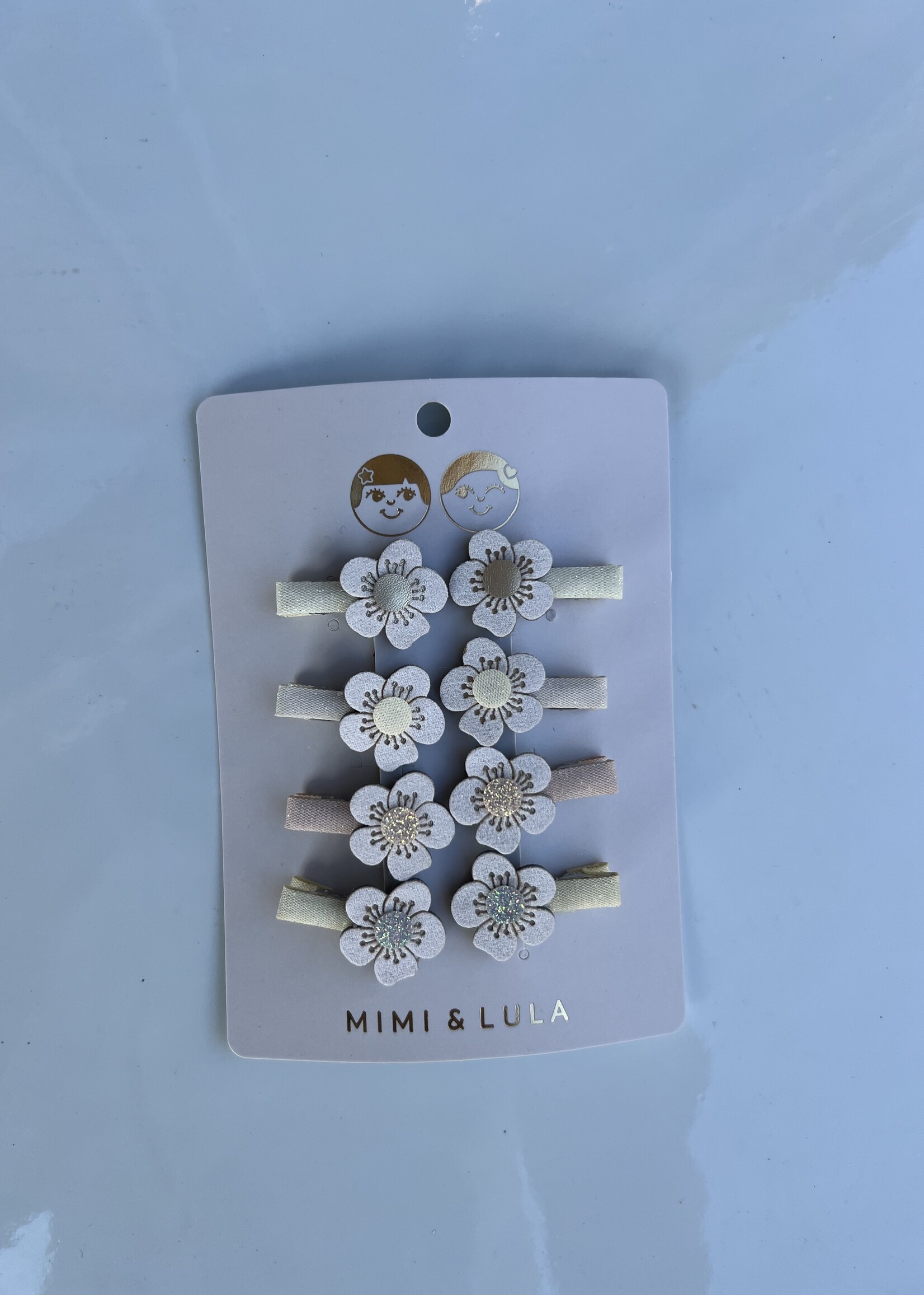 Mimi & Lula blossom mini clips neutral