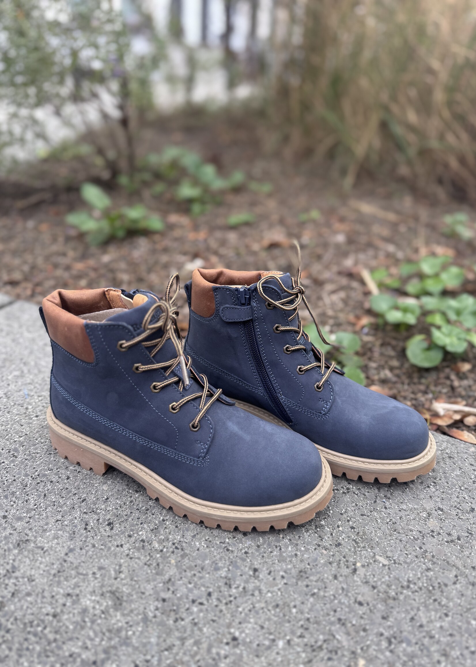 Romagnoli 002 Bottine Nabuk Blu