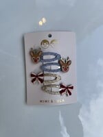 Mimi & Lula Rudolph and bow hair clips