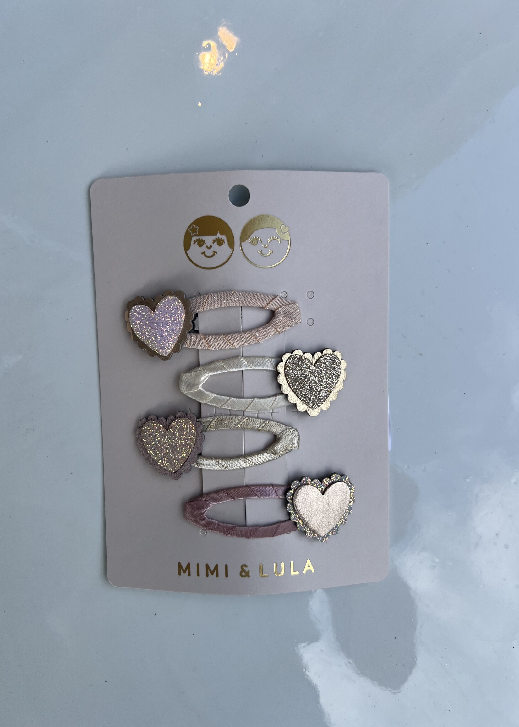 Mimi & Lula Scalloped heart hair clips