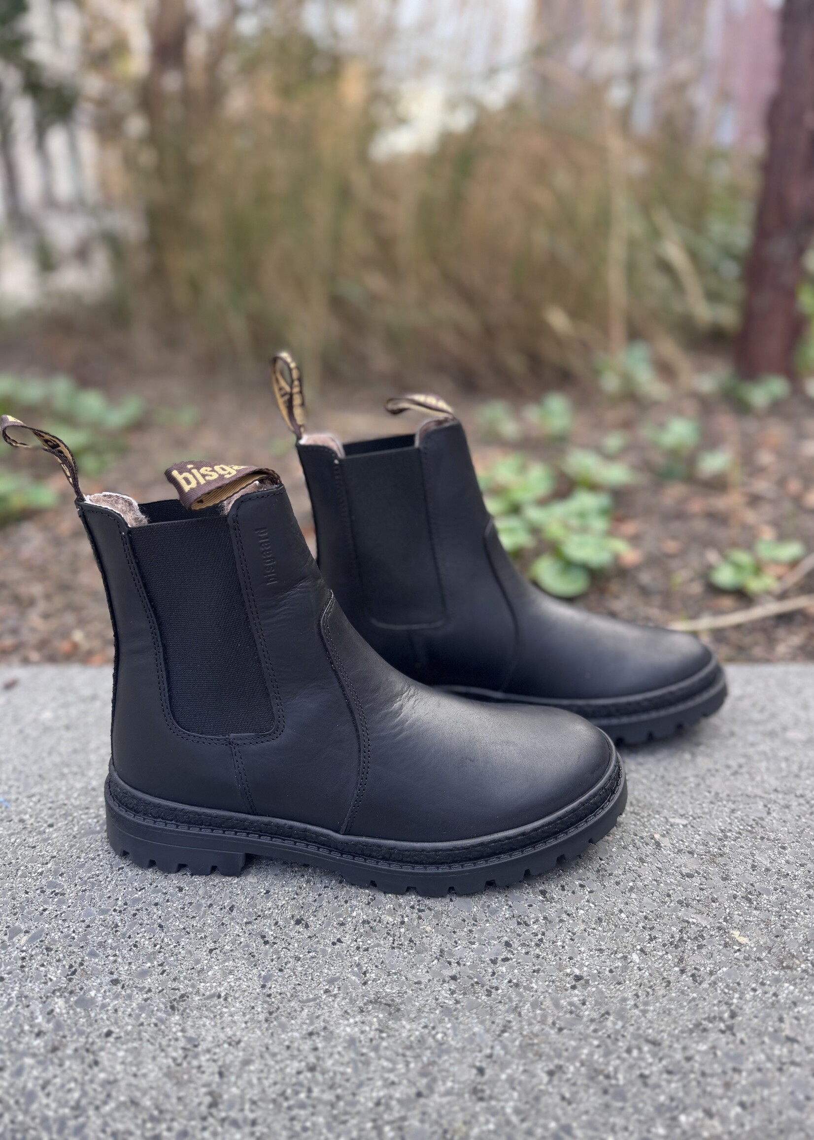 Bisgaard 1037 Enkellaarsje neo Lamb Rustic Black