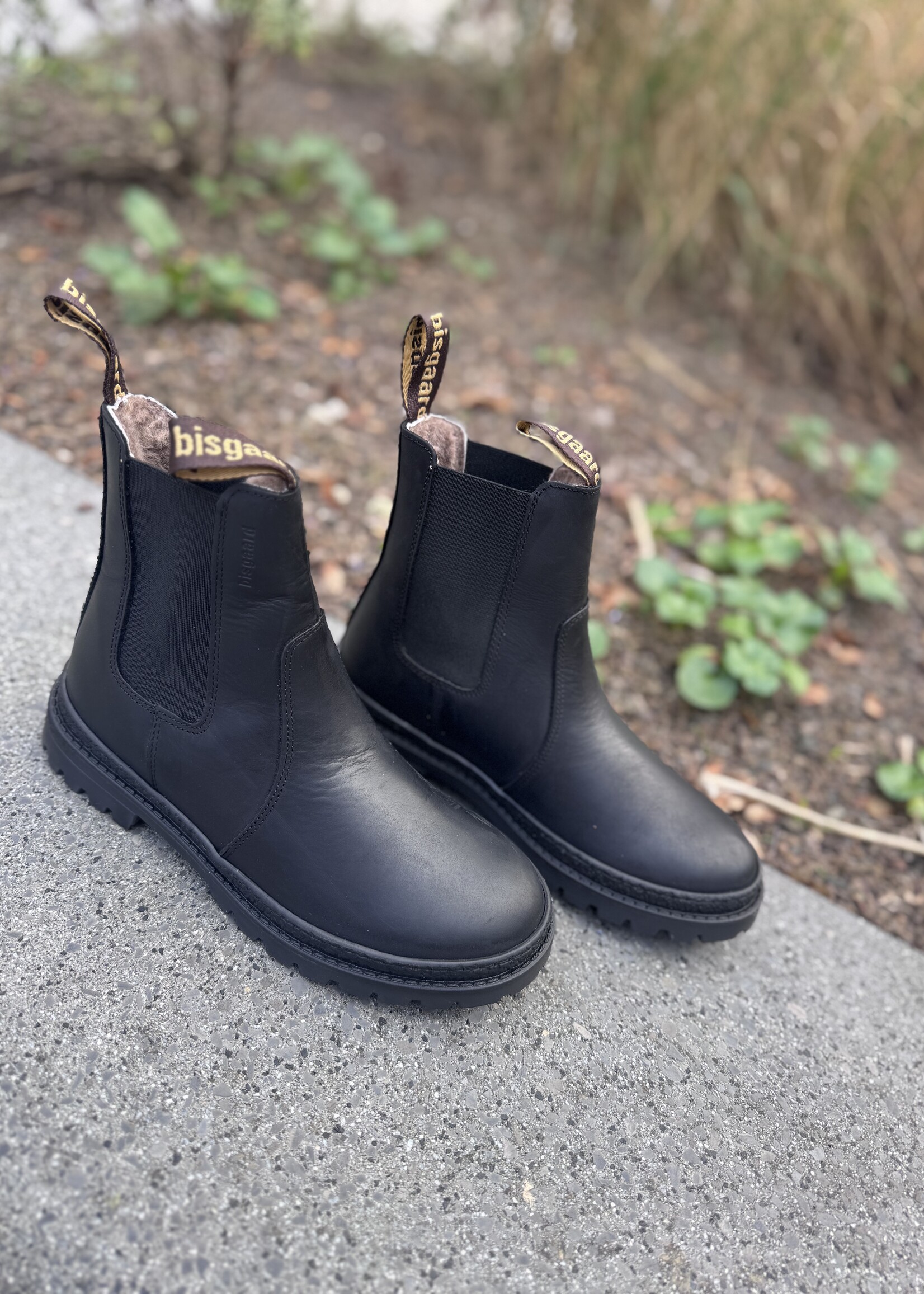Bisgaard 1037 Enkellaarsje neo Lamb Rustic Black