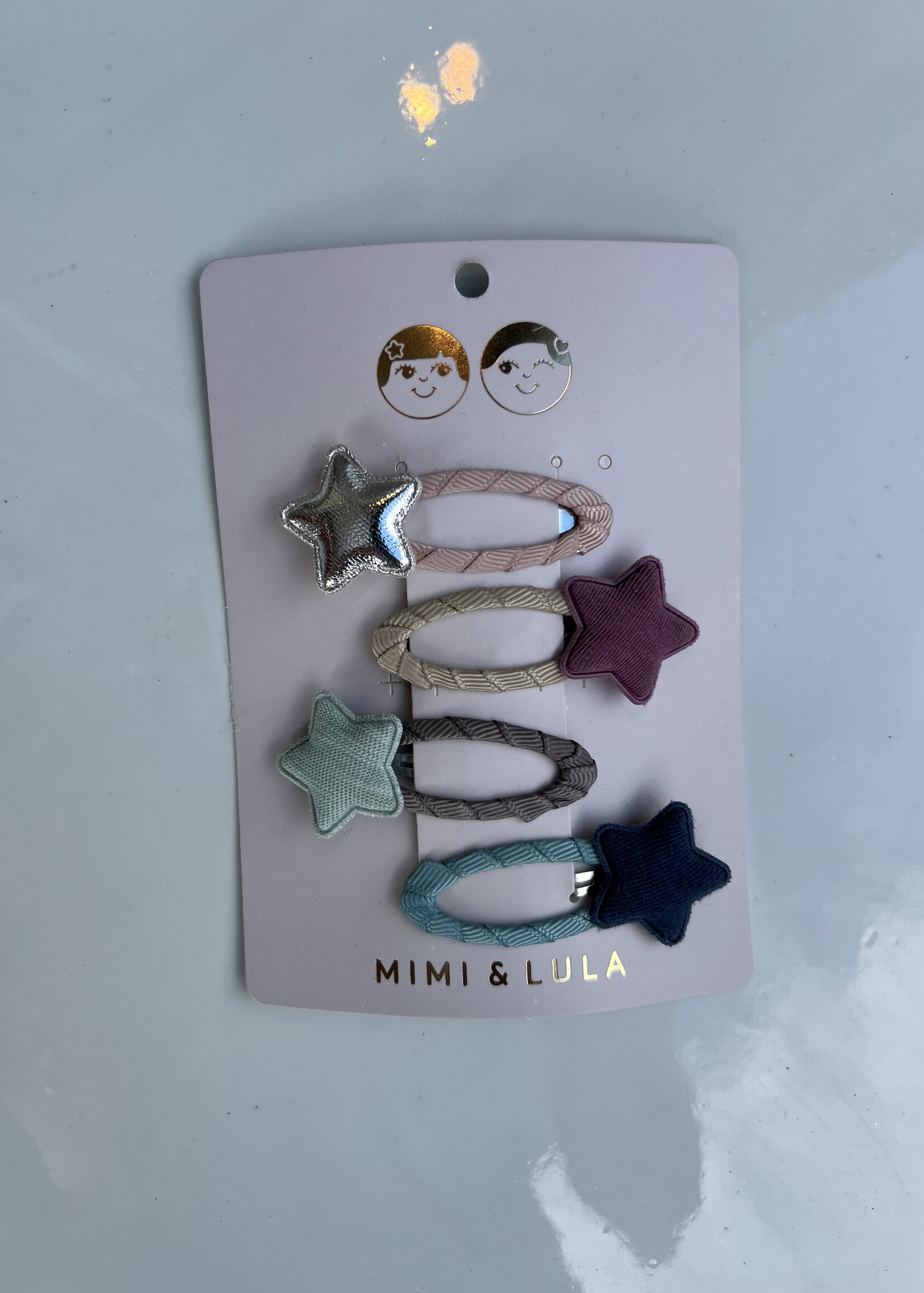 clips ster goud/zilver/bordeaux
