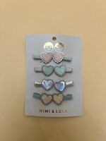 Mimi & Lula Scalloped heart salon hair clips