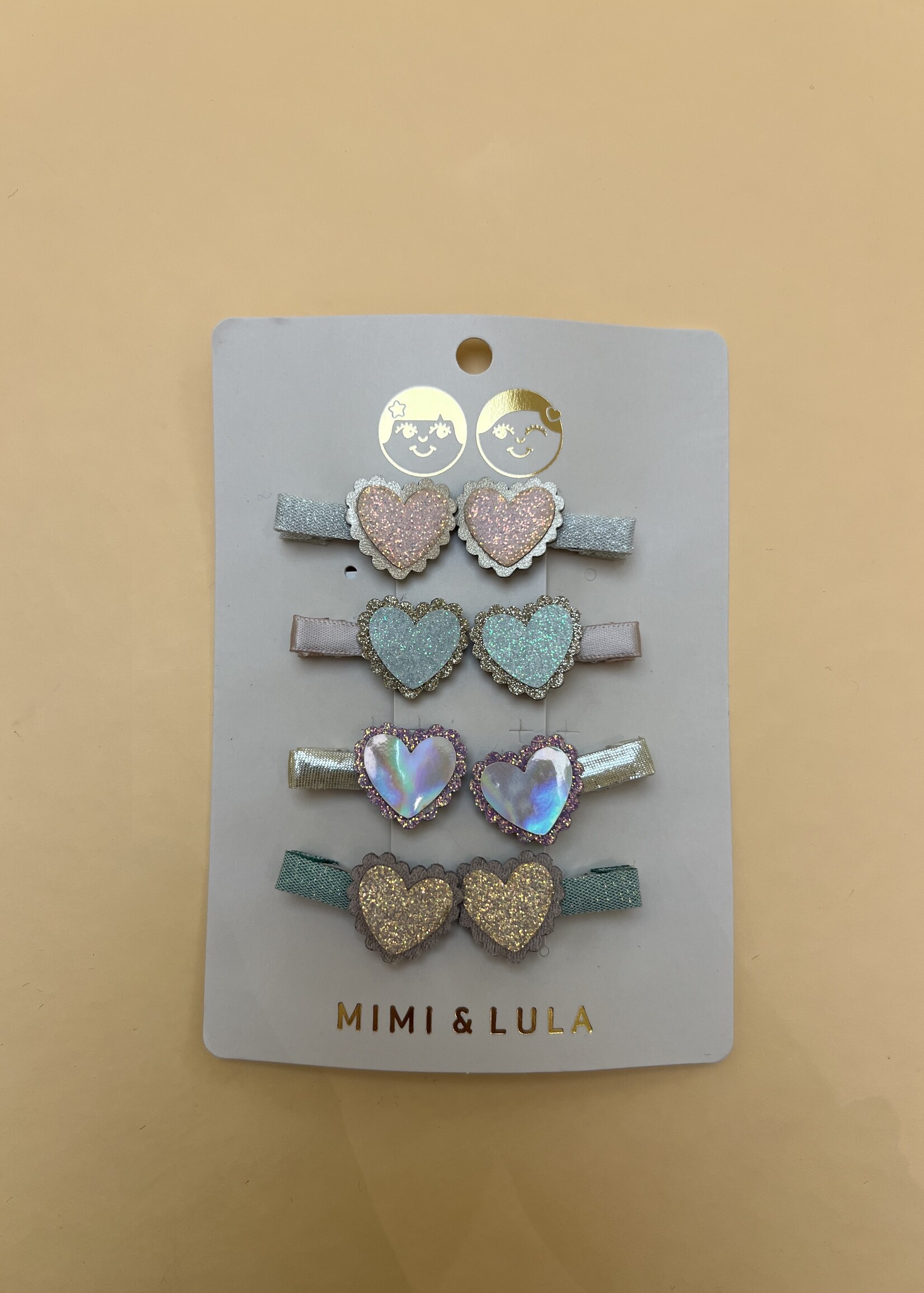 Mimi & Lula Scalloped heart salon hair clips