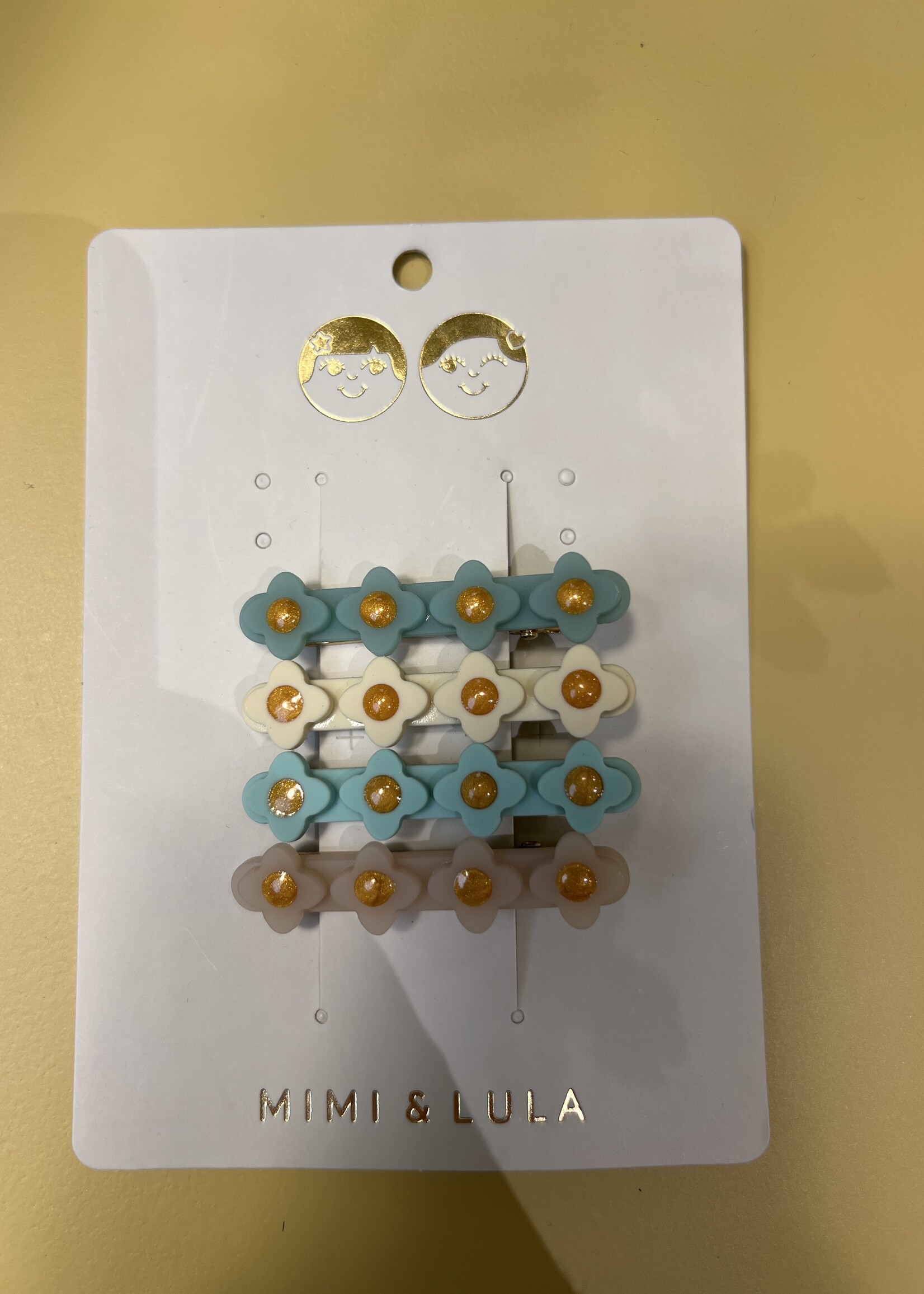 Mimi & Lula orchard pastel flower power salon clips