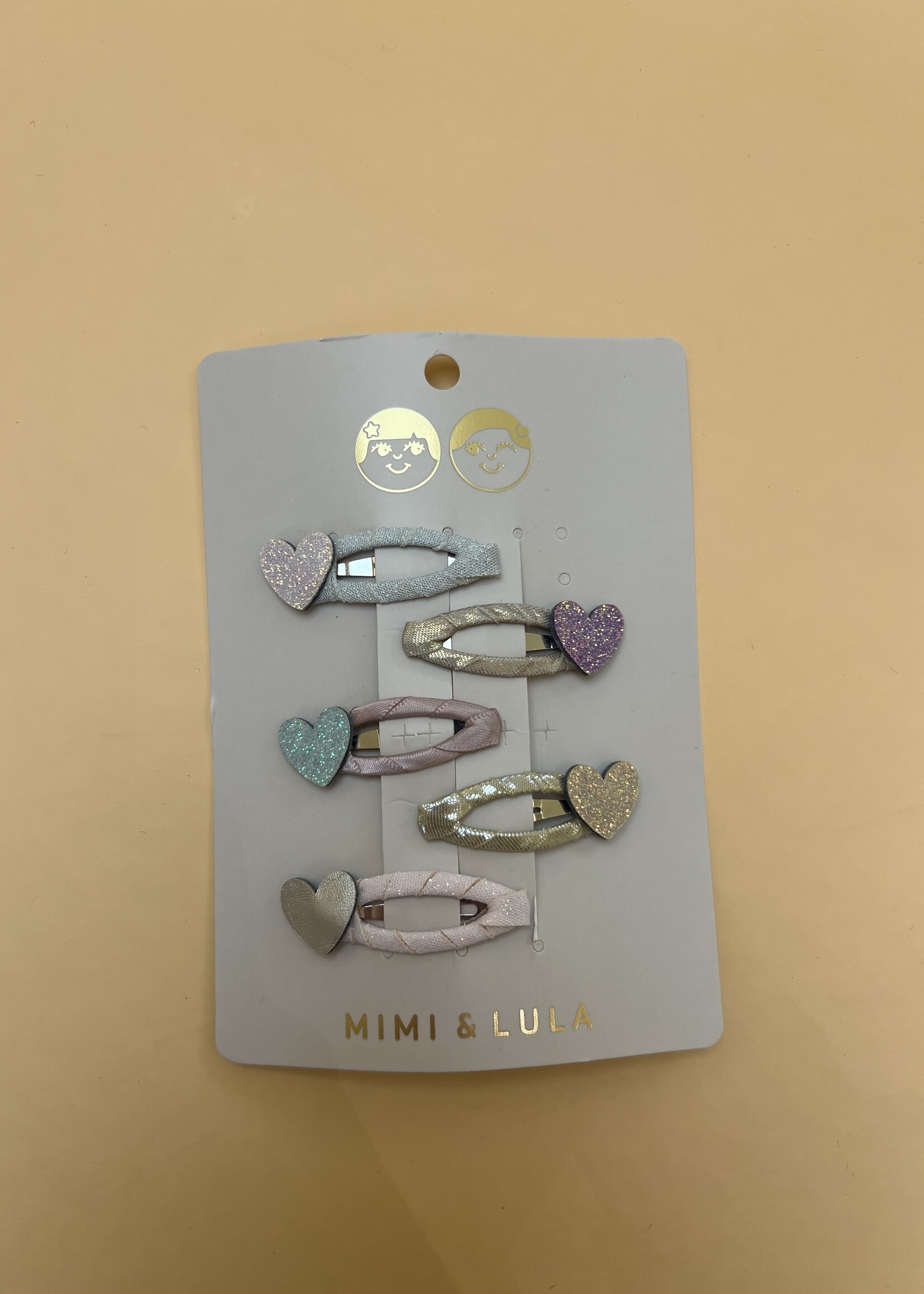 Mimi & Lula Teeny heart mini hair clips