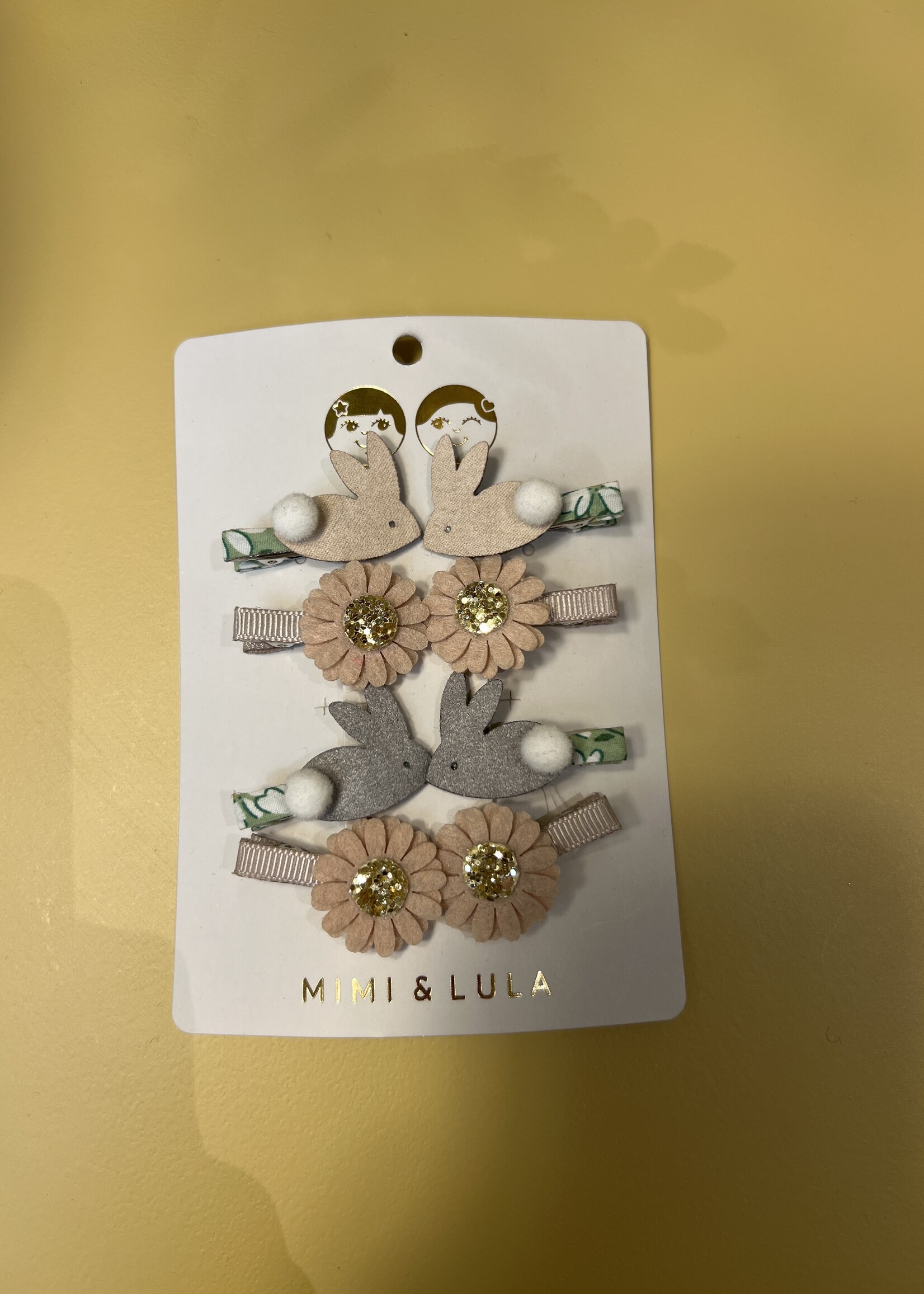 Mimi & Lula bunny mini clips spring bunny