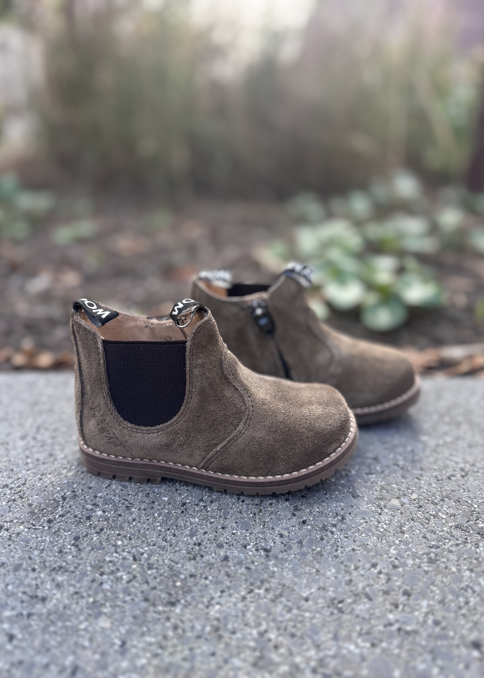Pom d'api bob zip boots velours mousse clair