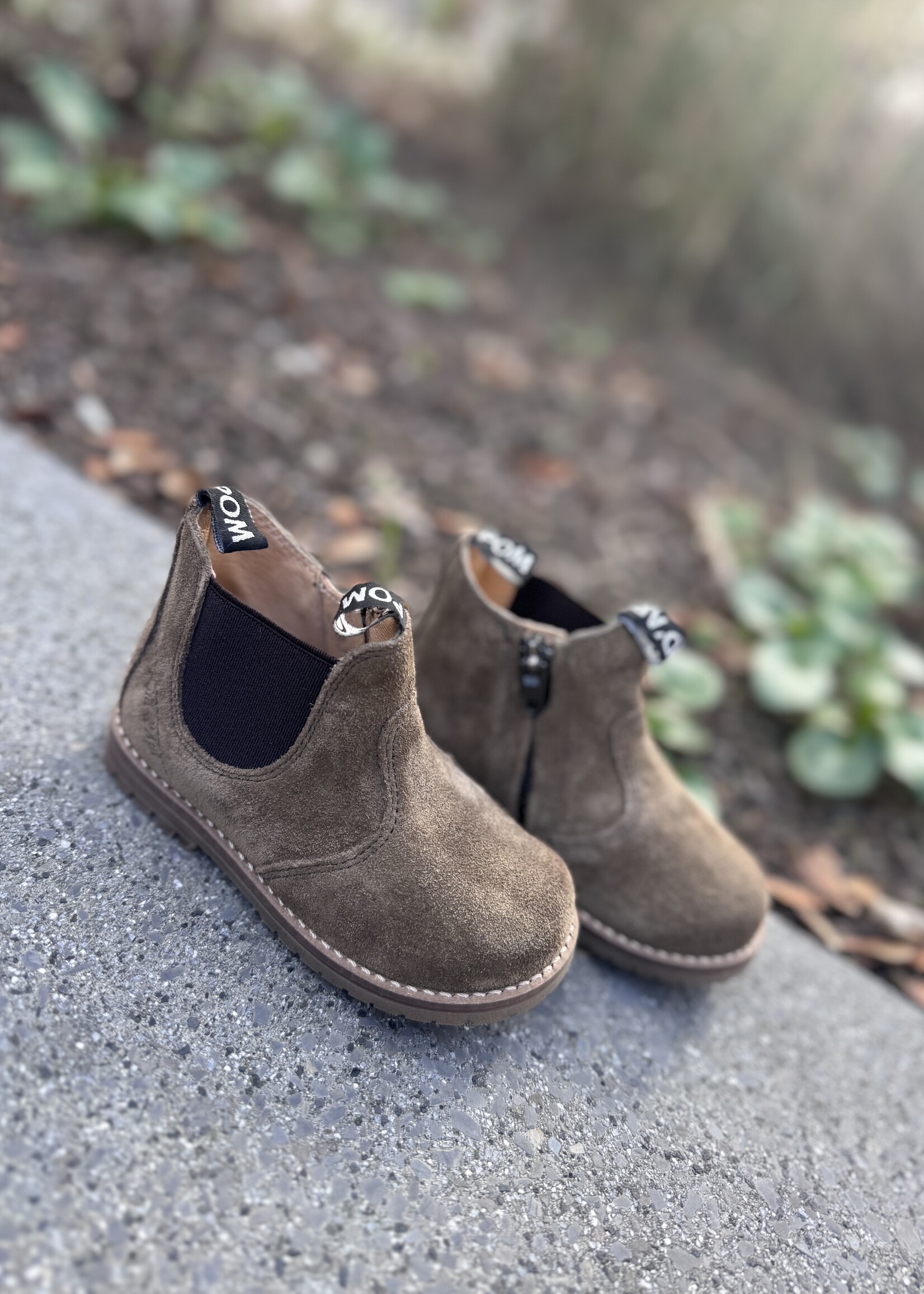 Pom d'api bob zip boots velours mousse clair