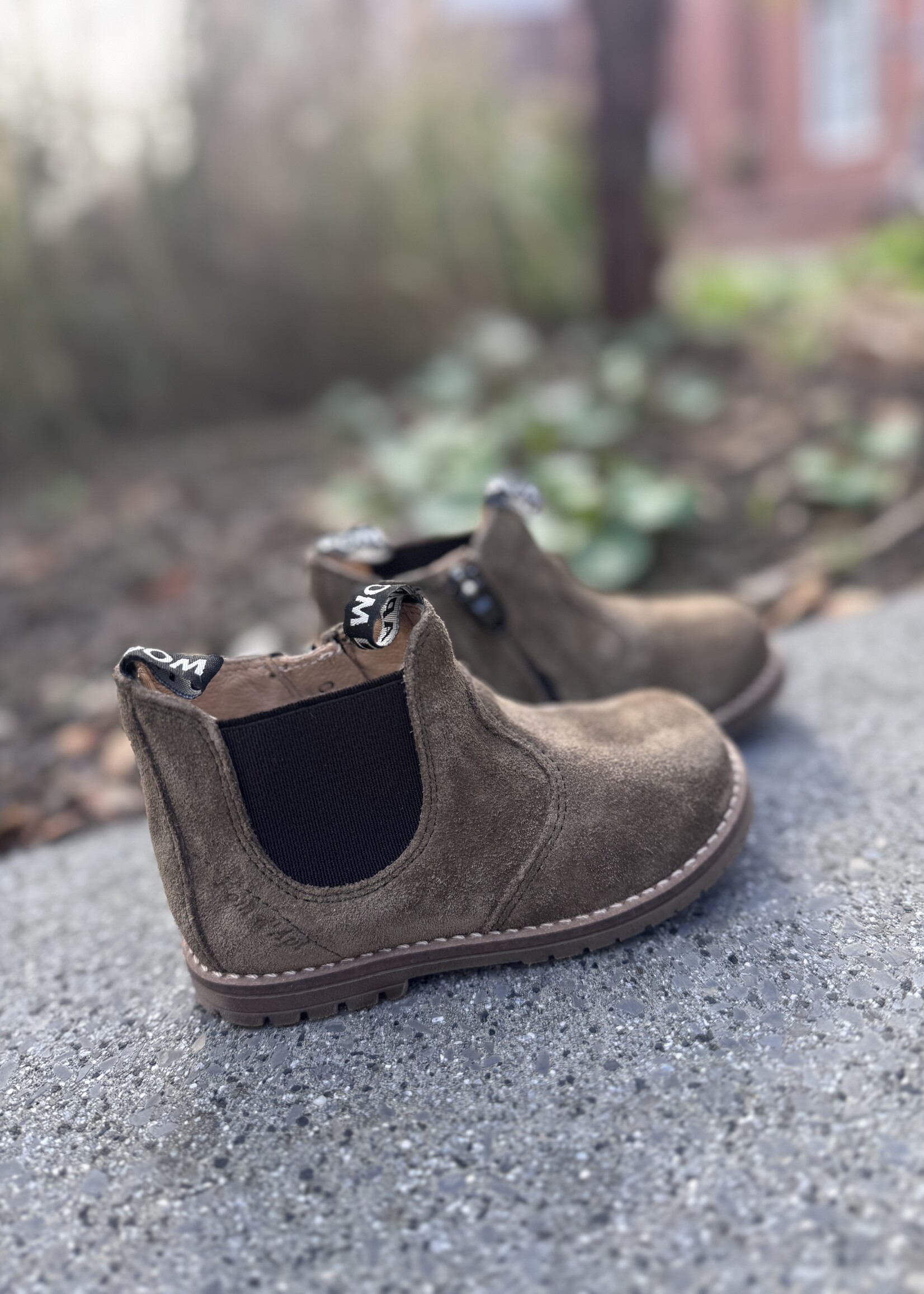 Pom d'api bob zip boots velours mousse clair