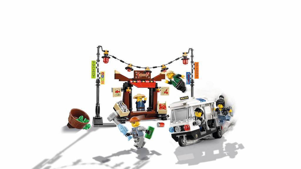 70607 Ninjago Movie NINJAGO achtervolging door de stad
