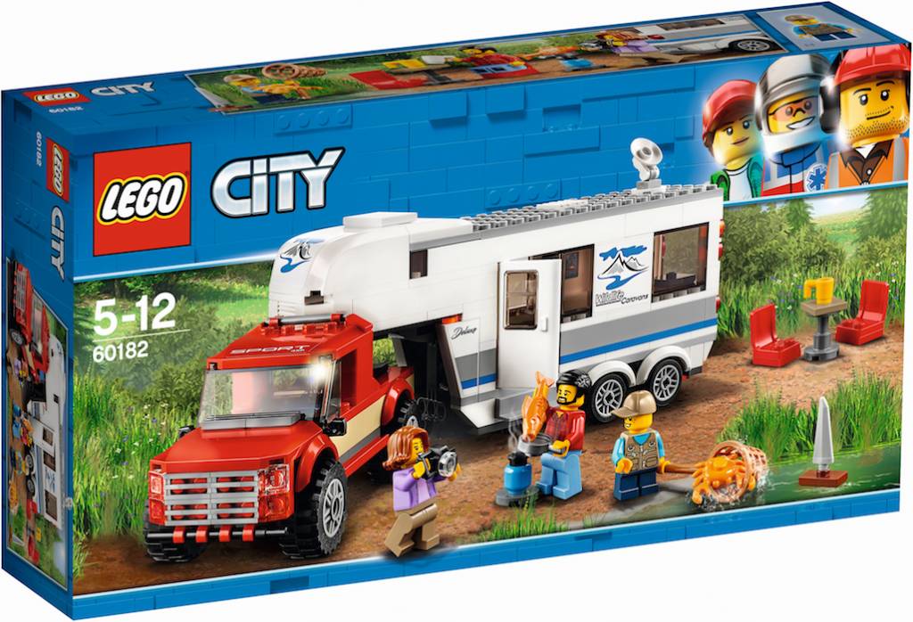 60182 City Pick-up truck en caravan