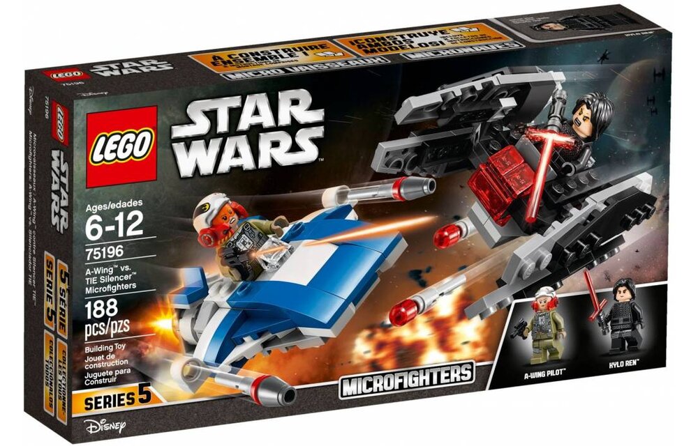 75196 Star Wars A-Wing vs. TIE Silencer Microfighter