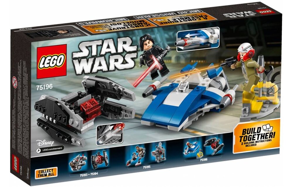 75196 Star Wars A-Wing vs. TIE Silencer Microfighter