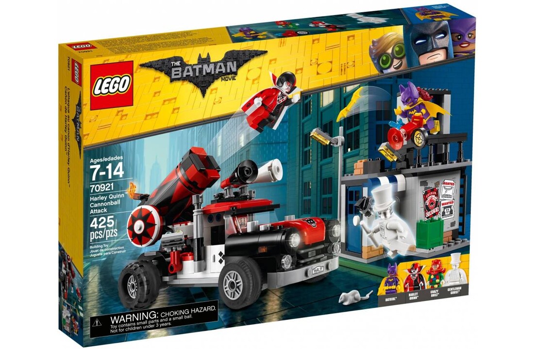 70921 Batman Movie Harley Quinn kanonskogelaanval