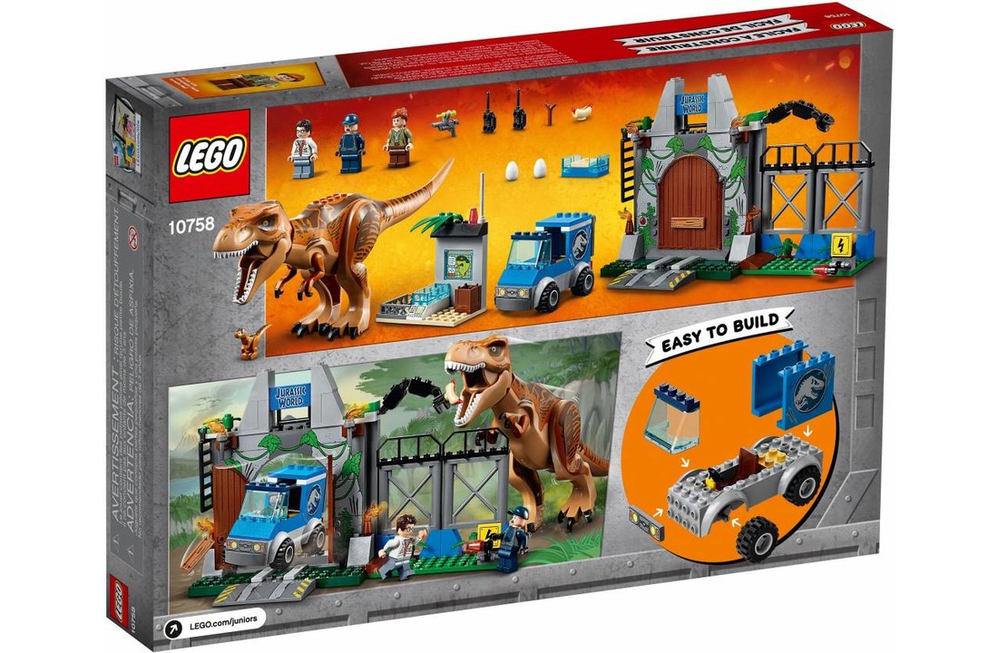 10758 Juniors Jurassic World T. rex ontsnapping