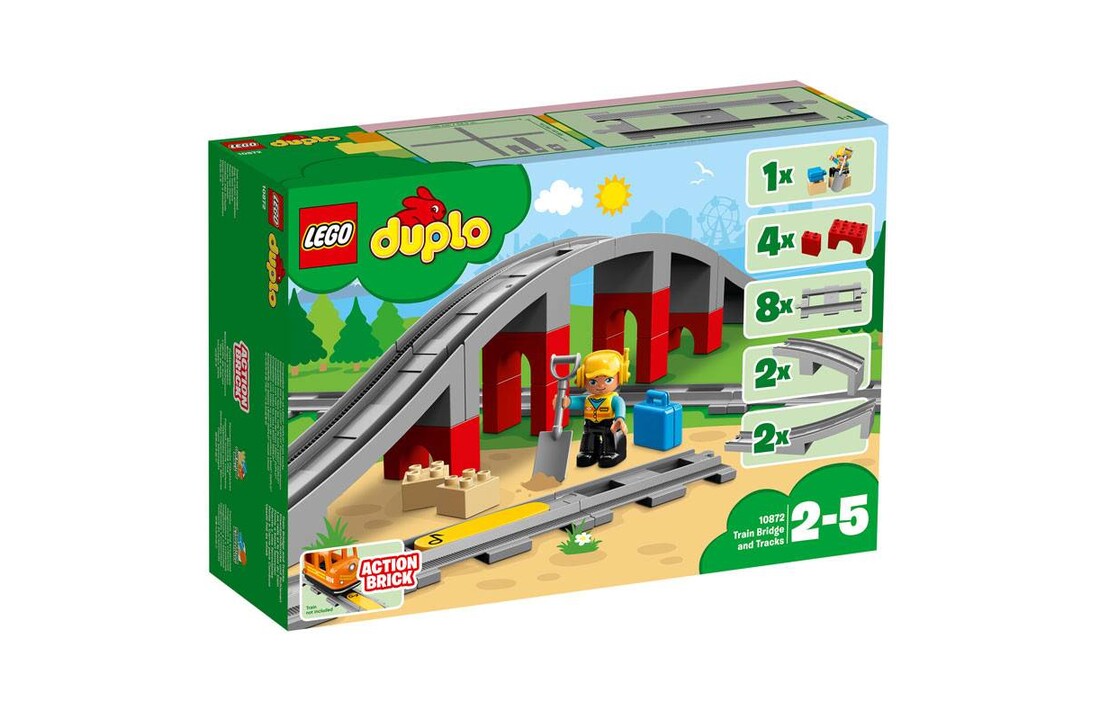 10872 Duplo Treinbrug en- rails