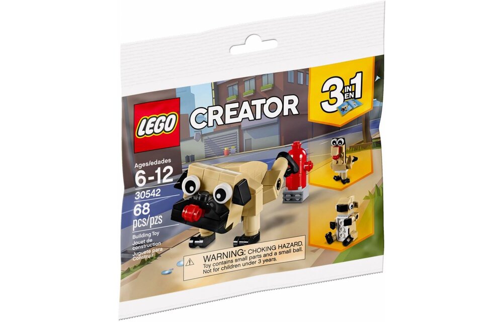 30542 Creator Schattige Mopshond (polybag)