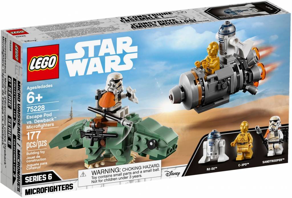 75228 Star Wars Escape Pod vs. Dewback Microfighters