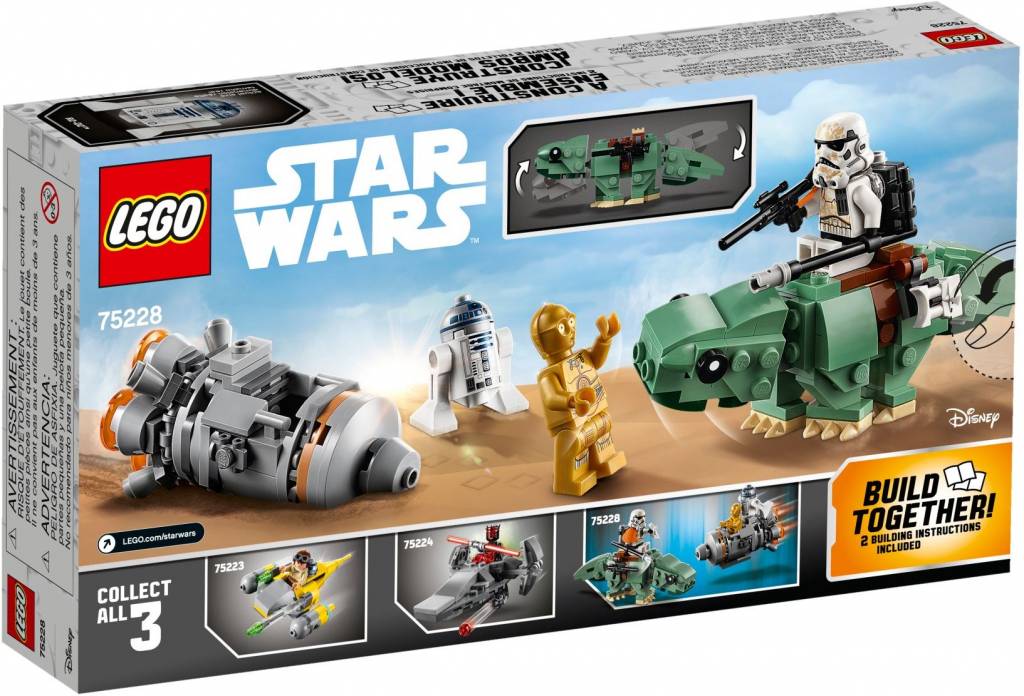 75228 Star Wars Escape Pod vs. Dewback Microfighters