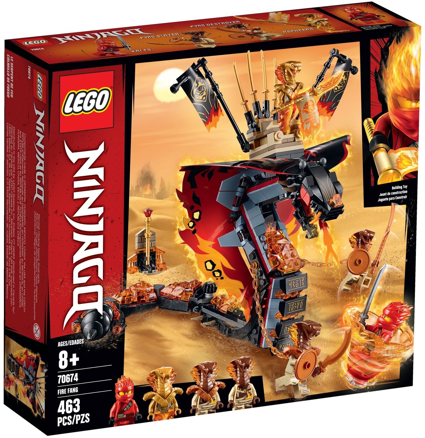 70674 Ninjago Vuurtand