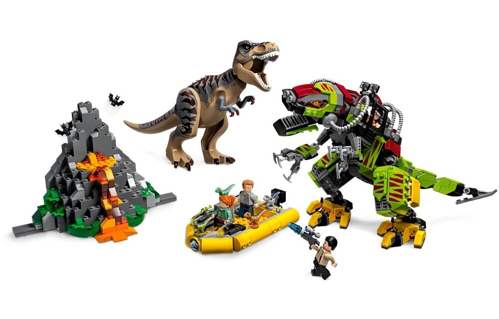 75938 Jurassic World T. Rex vs. Dinomecha gevecht